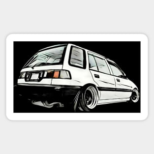 Honda Civic Wagovan Version 2 Sticker